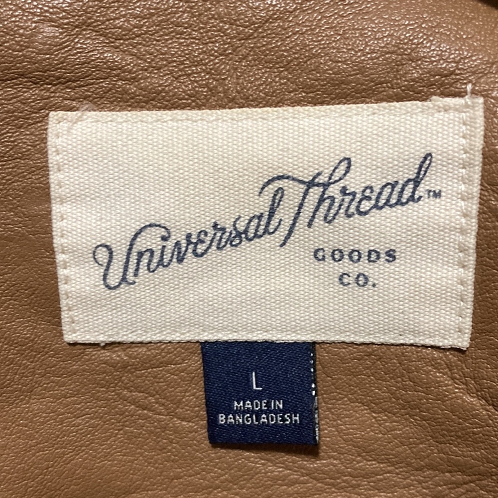 Universal Thread Brown Leather Jacket - Picture 7 of 9